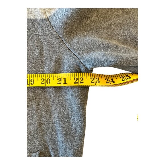 Brooks Brothers Two-Tone Grey Zip Cardigan – L (Grey) - Picture 3 of 4